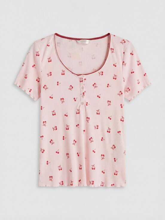 Pijama Takım AÇIK PEMBE BASKILI
