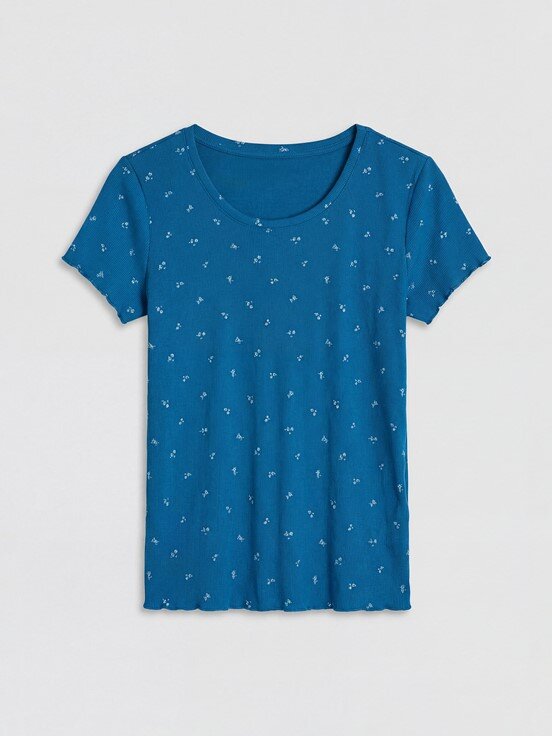 Pijama Takım KOYU MAVİ BASKILI