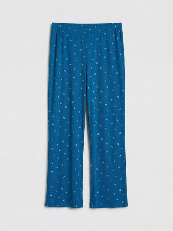 Pijama Takım KOYU MAVİ BASKILI