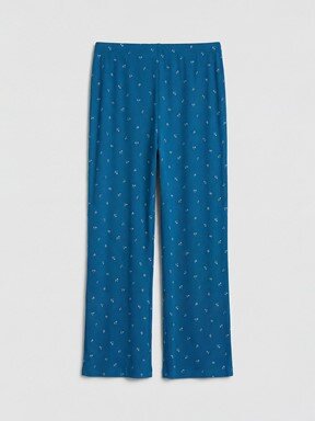 Pijama Takım KOYU MAVİ BASKILI