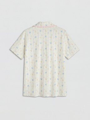Pijama Takım EKRU BASKILI