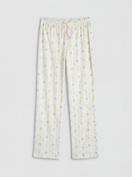 Pijama Takım EKRU BASKILI