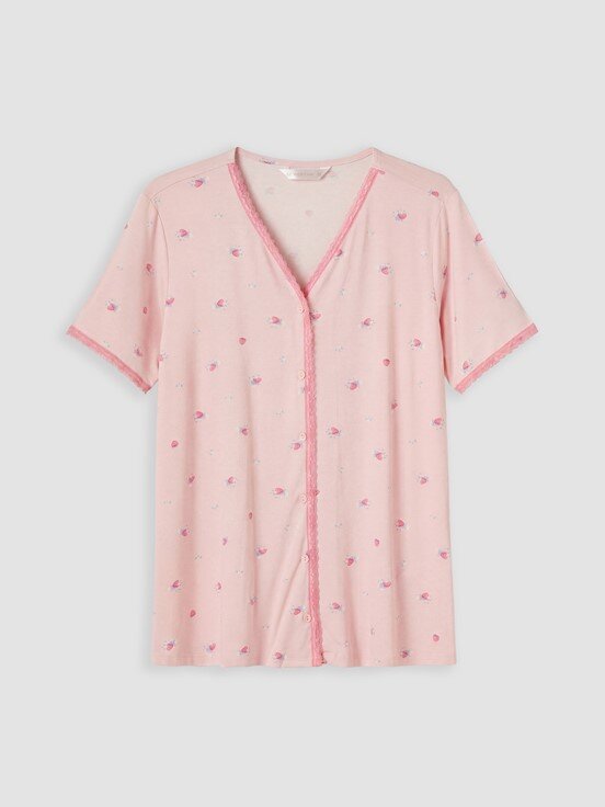 Pijama Takım PEMBE BASKILI