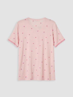 Pijama Takım PEMBE BASKILI