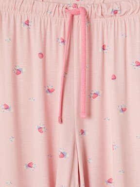 Pijama Takım PEMBE BASKILI