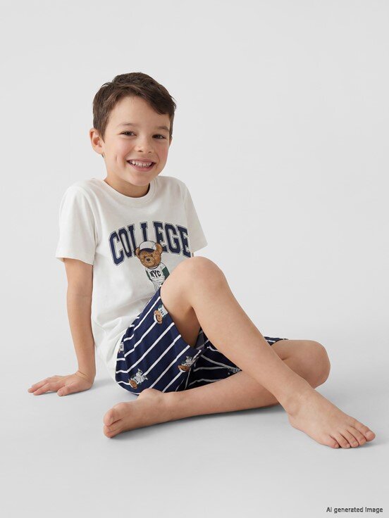 Şortlu Pijama Takımı EKRU