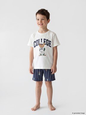 Şortlu Pijama Takımı EKRU