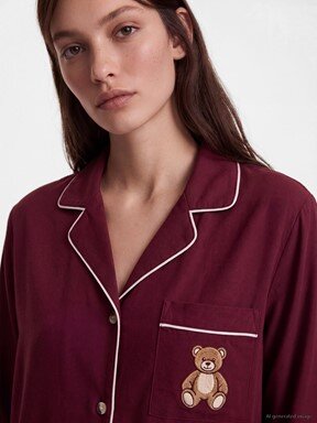 Şortlu Pijama Takımı BORDO