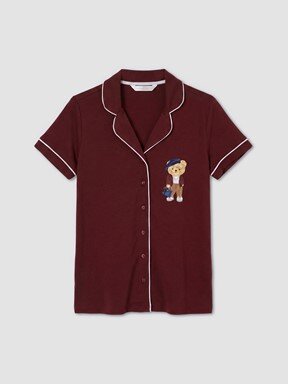 Şortlu Pijama Takımı BORDO