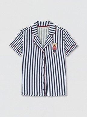 Şortlu Pijama Takımı LACİVERT ÇİZGİLİ