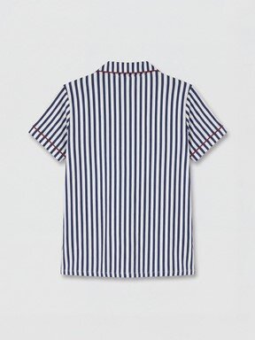 Şortlu Pijama Takımı LACİVERT ÇİZGİLİ