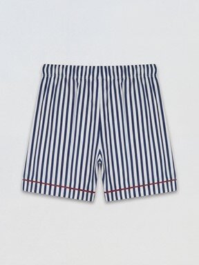 Şortlu Pijama Takımı LACİVERT ÇİZGİLİ