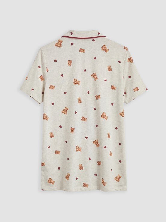 Pijama Takım YULAF EZMESİ MELANJ