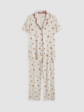 Pijama Takım YULAF EZMESİ MELANJ