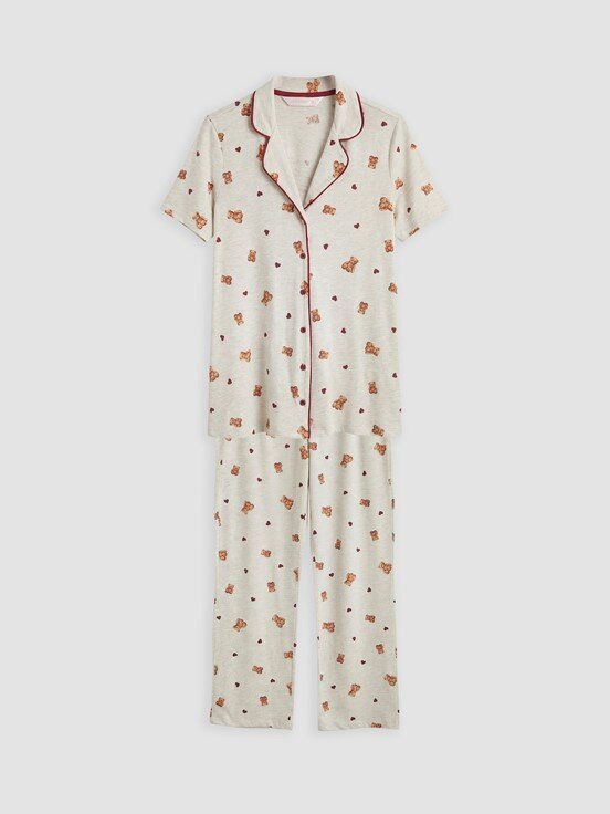 Pijama Takım YULAF EZMESİ MELANJ