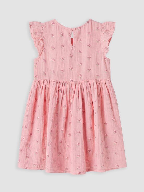 Elbise PEMBE BASKILI