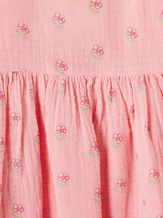 Elbise PEMBE BASKILI