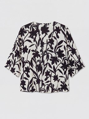 Kimono SİYAH BASKILI