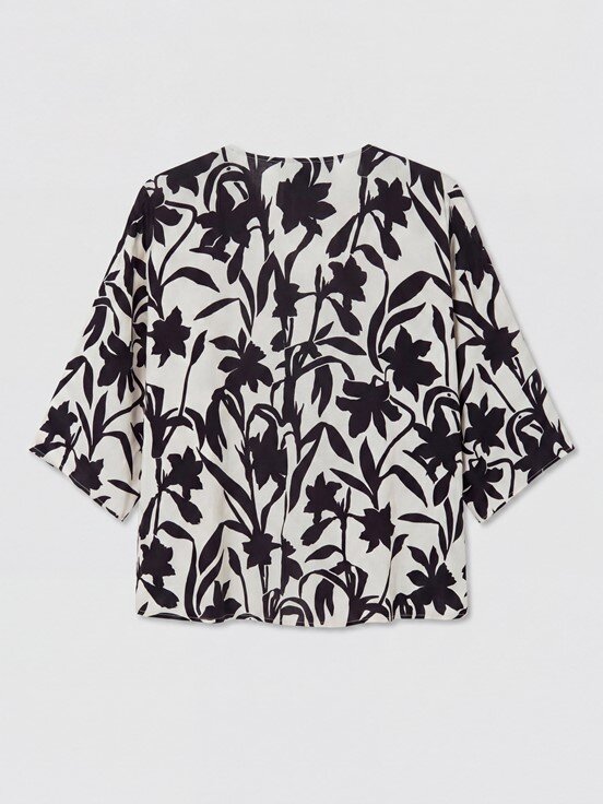 Kimono SİYAH BASKILI