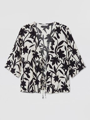Kimono KAHVERENGİ BASKILI