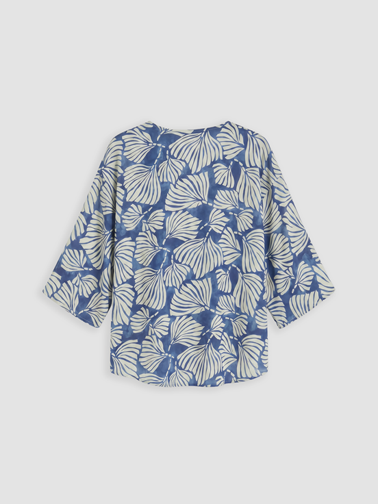 Kimono MAVİ BASKILI