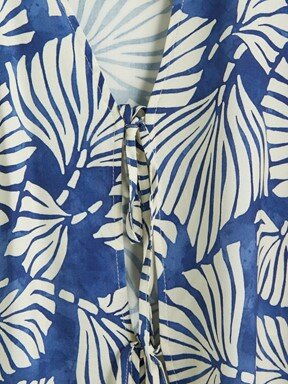 Kimono MAVİ BASKILI