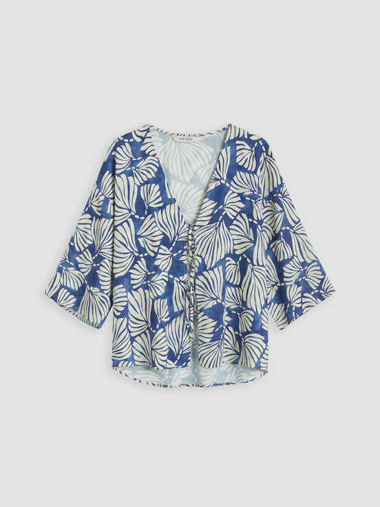 Kimono MAVİ BASKILI