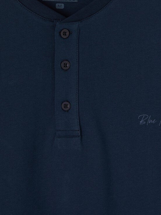 Şortlu Pijama Takımı LACİVERT BASKILI