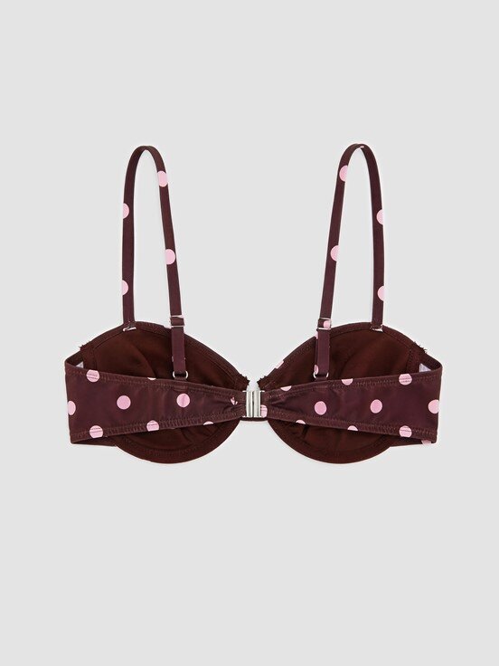 Bikini Üst KAHVERENGİ BASKILI