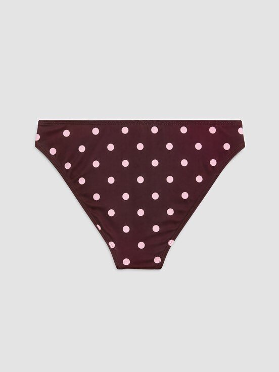 Bikini Alt KAHVERENGİ BASKILI