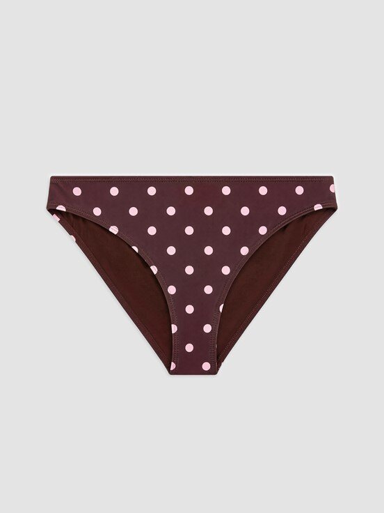 Bikini Alt KAHVERENGİ BASKILI