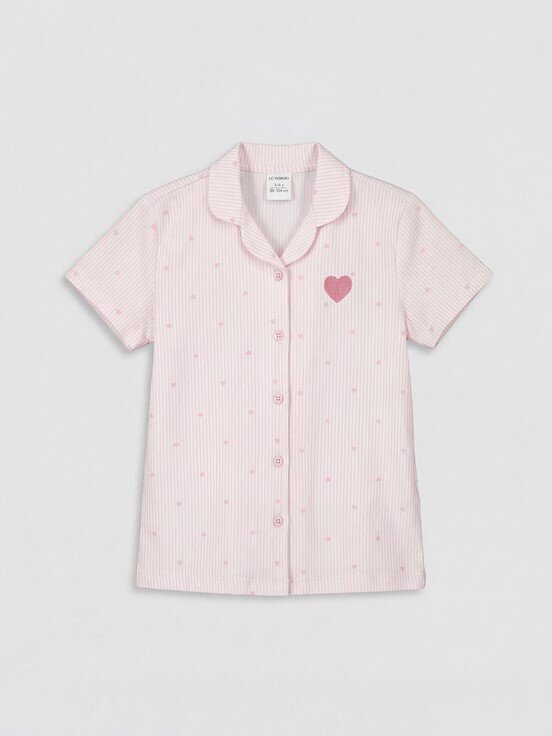 Şortlu Pijama Takımı PEMBE BASKILI