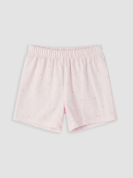 Şortlu Pijama Takımı PEMBE BASKILI