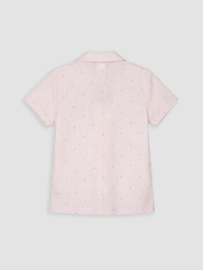 Şortlu Pijama Takımı PEMBE BASKILI