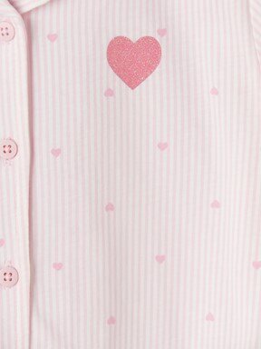 Şortlu Pijama Takımı PEMBE BASKILI