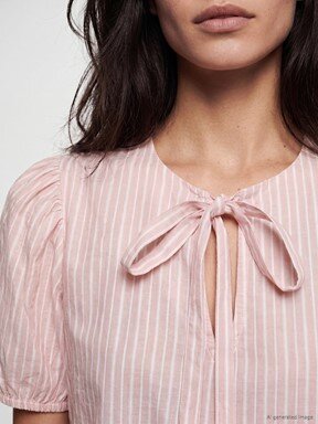 Bluz PEMBE ÇİZGİLİ