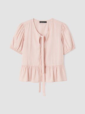Bluz PEMBE ÇİZGİLİ