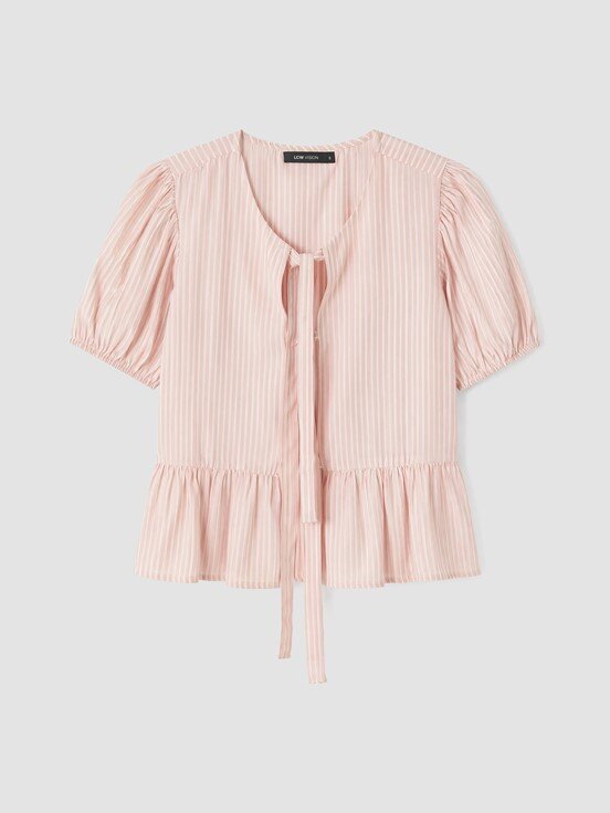 Bluz PEMBE ÇİZGİLİ