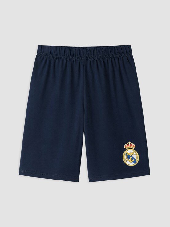 Şortlu Pijama Takımı ORTA MAVİ BASKILI