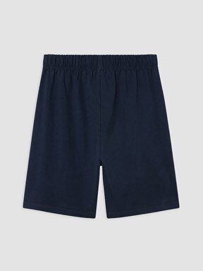 Şortlu Pijama Takımı ORTA MAVİ BASKILI