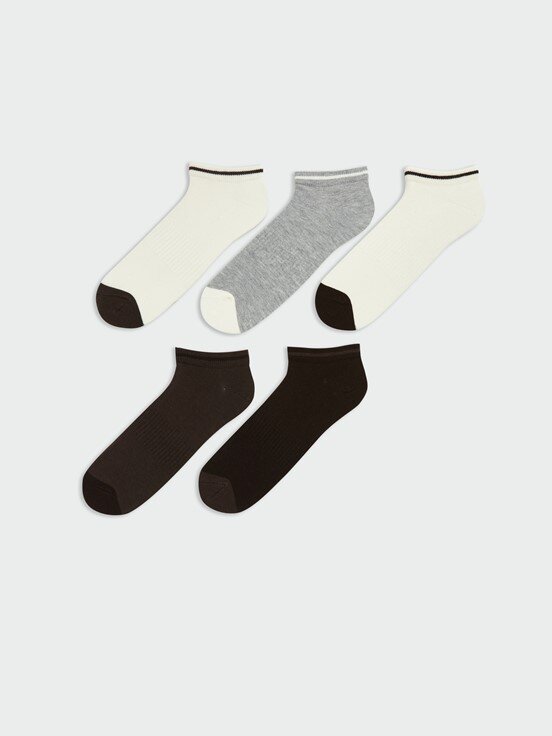 Patik Çorap KARIŞIK RENK İPLİĞİ BOYALI