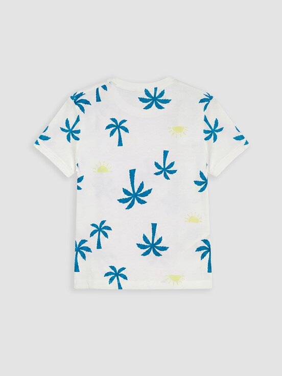 Şortlu Pijama Takımı BEYAZ BASKILI