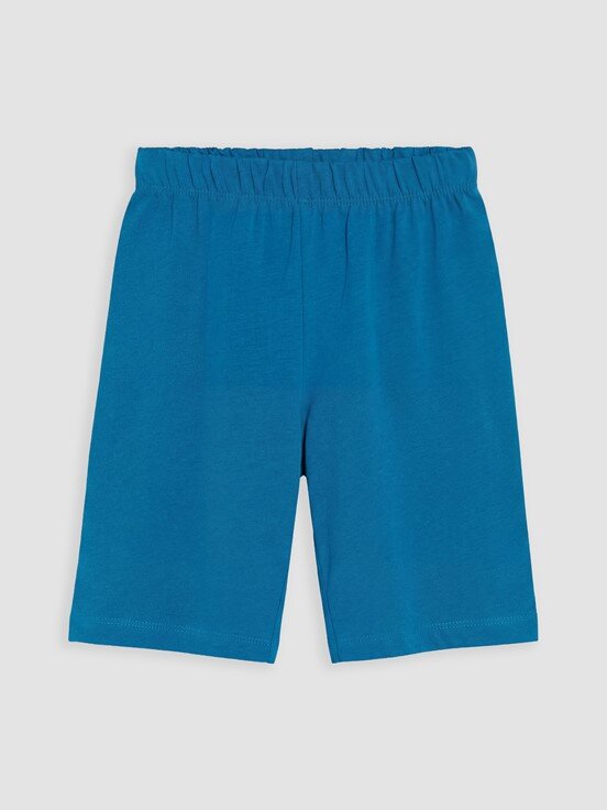 Şortlu Pijama Takımı BEYAZ BASKILI