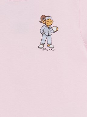 Şortlu Pijama Takımı PEMBE LEYLAK
