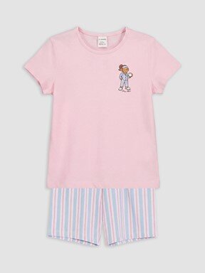 Şortlu Pijama Takımı PEMBE LEYLAK