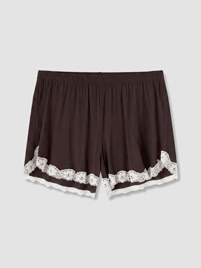 Şortlu Pijama Takımı KAHVERENGİ
