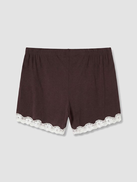 Şortlu Pijama Takımı KAHVERENGİ