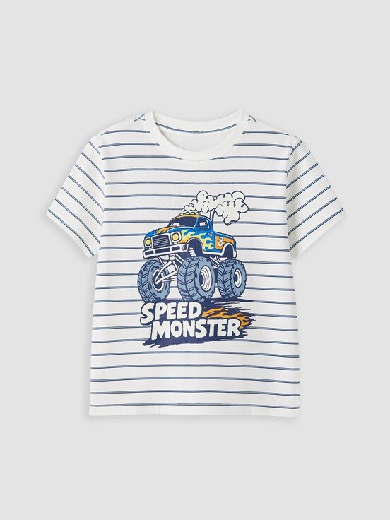Şortlu Pijama Takımı EKRU BASKILI