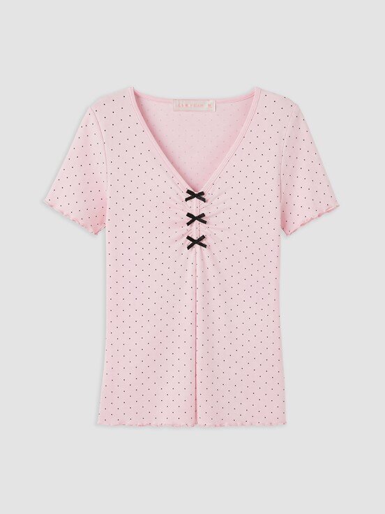 Şortlu Pijama Takımı PEMBE BASKILI
