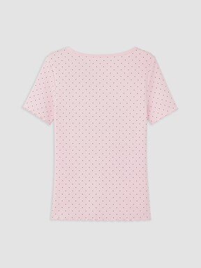 Şortlu Pijama Takımı PEMBE BASKILI